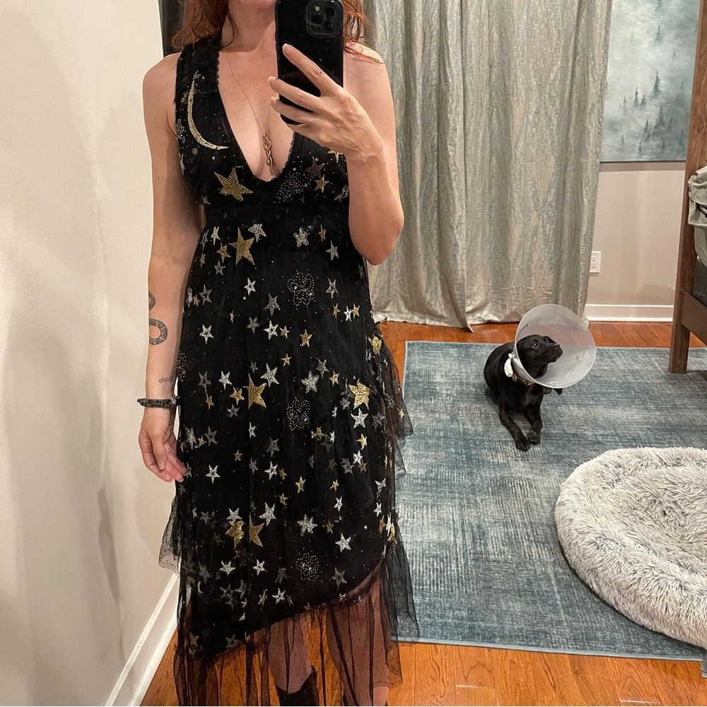 Moon and Stars sparkling dress